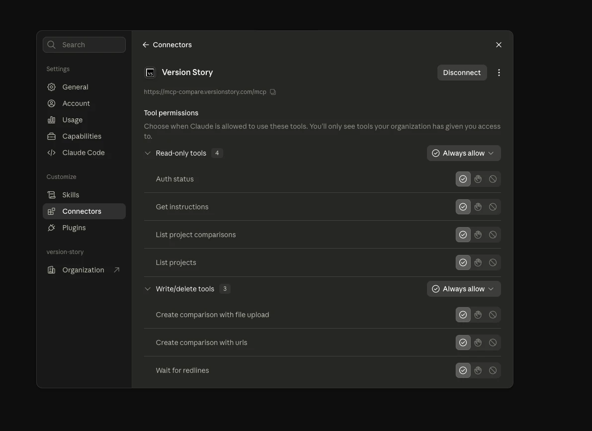 Tool permissions with both groups set to Always allow